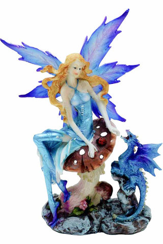 Fairy with Dragon Blue | Angel Clothing