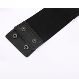 Black Faux Leather O-Ring Waist Belt | Angel Clothing