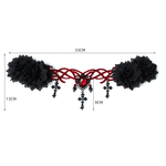 Gothic Blood Red Hairband | Angel Clothing