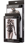 Grey Velvet 2-piece Harness Set | Angel Clothing