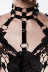 Grey Velvet 2-piece Harness Set | Angel Clothing