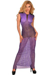 Guilty Pleasure Long Purple Datex Dress | Angel Clothing