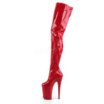 Pleaser INFINITY-4000 Boots Red | Angel Clothing