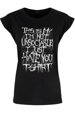 I'm Not Unsociable T-Shirt | Angel Clothing