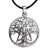 Echt etNox Pentagram Tree of Life Pendant Sterling Silver | Angel Clothing