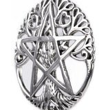 Echt etNox Pentagram Tree of Life Pendant Sterling Silver | Angel Clothing