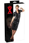 LATE-X Black Latex Dress | Angel Clothing