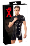 LATE-X Mens Latex Playsuit | Angel Clothing
