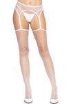 Leg Avenue Net Stockings With Garter Belt | Angel Clothing