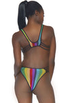 Leg Avenue Rainbow Fishnet Bodysuit | Angel Clothing