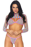 Leg Avenue Rainbow Bikini Set | Angel Clothing