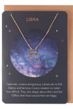 Libra Zodiac Necklace Card | Angel Clothing