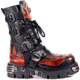 New Rock Flame Boots with Demon Skull M.107-S1 | Angel Clothing