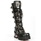 New Rock Ladies Knee Skull Boots M.1030-S1 | Angel Clothing