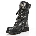 New Rock Studded Black Boots M-1474-S1 | Angel Clothing