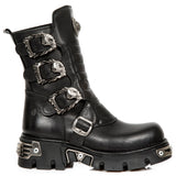New Rock Black Wild Reactor Boots M.391X-S1 | Angel Clothing