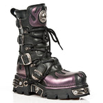 New Rock M591 S5 Boots Purple Flame | Angel Clothing