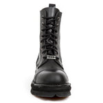 New Rock Black Combat Boots M.NEWMILI083-S14 | Angel Clothing