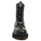 New Rock Black Combat Boots M.NEWMILI083-S14 | Angel Clothing