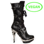 New Rock High Heel Vegan Boots M.PUNK001-VS1 | Angel Clothing