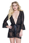 Music Legs Mesh and Lace Robe | Angel Clothing