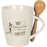 My Broomstick Runs on Coffee Mug and Spoon Set | Angel Clothing