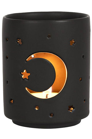 Mystical Moon Cut Out Tealight Holder | Angel Clothing