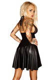 Noir Handmade Wetlook Dress with Powernet | Angel Clothing