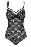 Obsessive Black Lace Teddy | Angel Clothing