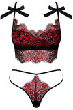 Obsessive RedEssia Lingerie Set | Angel Clothing