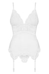 Obsessive White Basque Corset | Angel Clothing