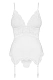 Obsessive White Basque Corset | Angel Clothing