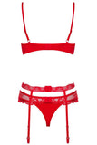 Obsessive Heartina Red Bra Set | Angel Clothing