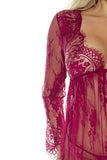 Provocative 7046 Elegant Robe Wine | Angel Clothing