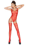 Passion BS034 Bodystocking Red | Angel Clothing