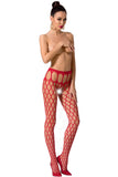 Passion Lingerie S021 Stockings Red | Angel Clothing