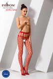 Passion Lingerie S021 Stockings Red | Angel Clothing