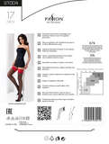 Passion Grigio/Nero Grey-Silver/Black Stockings ST004 | Angel Clothing