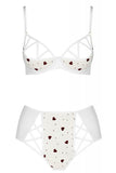 Passion Lovelia Bikini Lingerie Set White | Angel Clothing