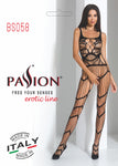 Passion Bodystocking BS058 Black | Angel Clothing