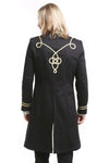 Pentagramme Gold Officer Gothic Coat | Angel Clothing
