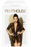 Penthouse Sweet Retreat Black Kimono | Angel Clothing