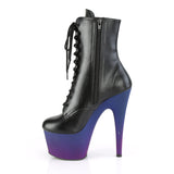 Pleaser ADORE 1020BP Black Blue Boots | Angel Clothing