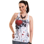 Innocent Rose Heart Lace Vest | Angel Clothing