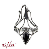 Echt etNox Black Nail with Onyx Silver Ring | Angel Clothing