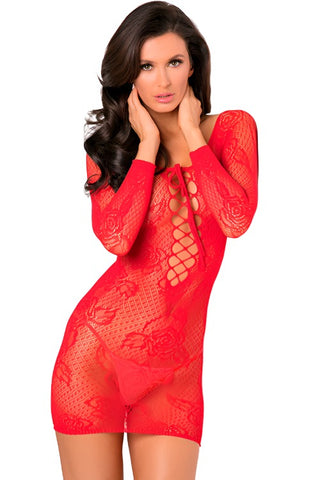 Rene Rofe Tie Breaker Red Dress | Angel Clothing