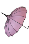 Ribbed Pagoda Pink Umbrella | Angel Clothing