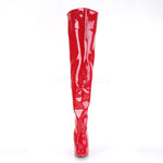 Pleaser SEDUCE 3010 Boots Red | Angel Clothing
