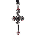 etNox Rose Cross Pendant | Angel Clothing