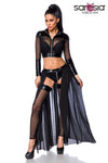 Saresia Transparent Black Gogo Set | Angel Clothing